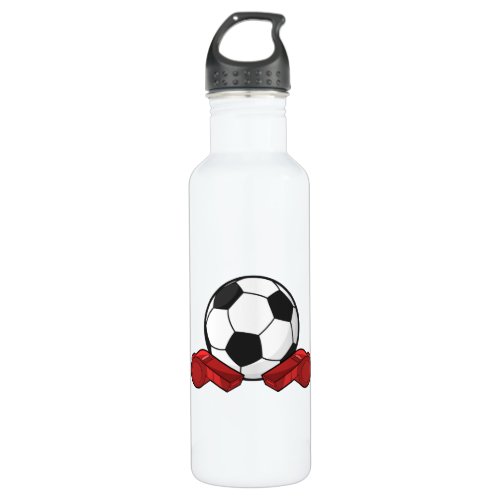 Referee whistle  Soccer ball Stainless Steel Water Bottle