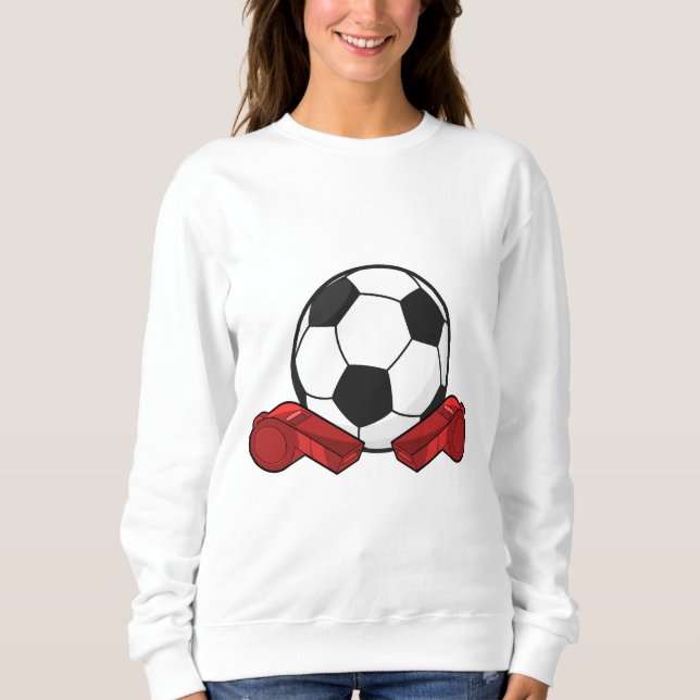 Referee whistle & Soccer ball Sweatshirt (Front)