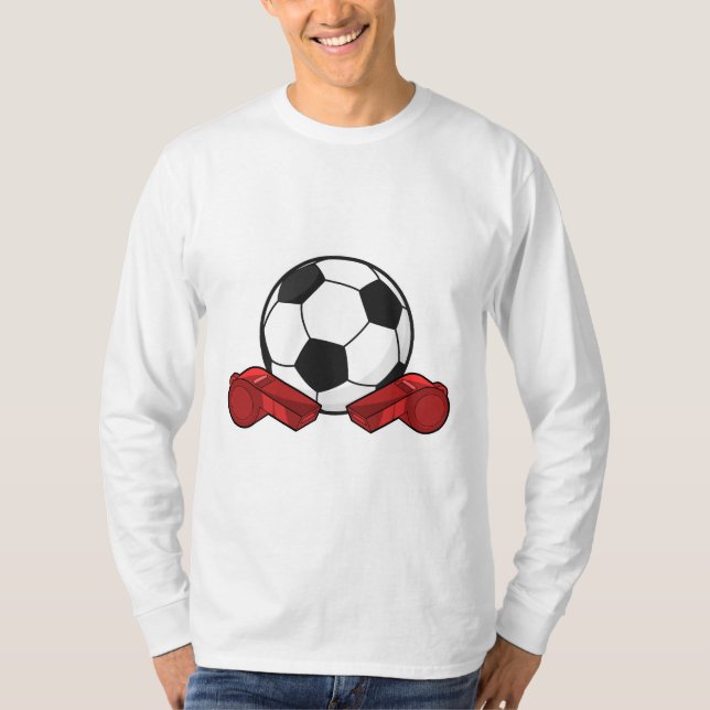 Referee whistle & Soccer ball T-Shirt (Front)