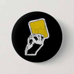 Referee Yellow Card Coach Sports Footbyll Soccer Button