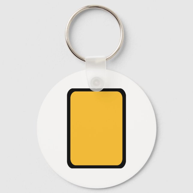 Referee yellow card keychain (Front)