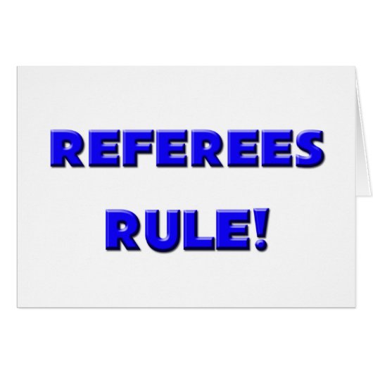 Referees Rule! Cards (Front Horizontal)