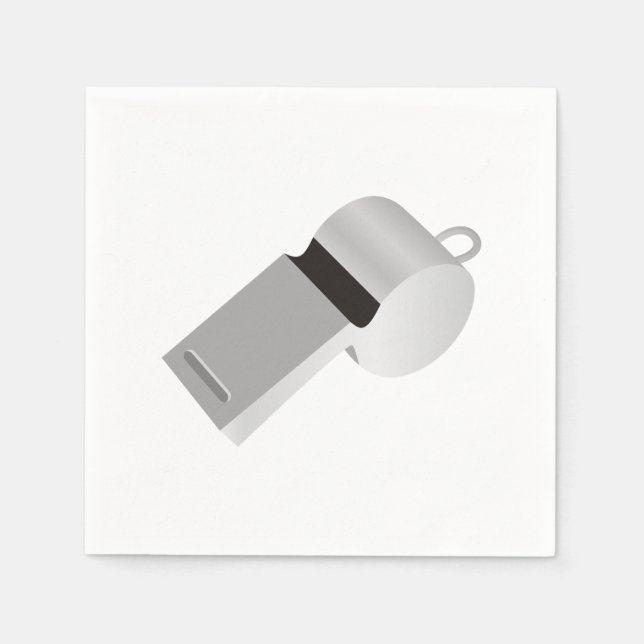 Referees Whistle Paper Napkins (Front)
