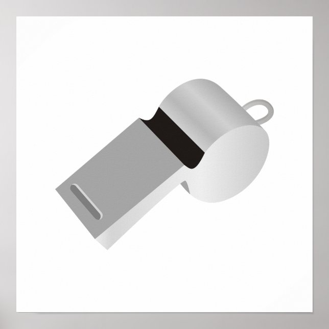 Referees Whistle Poster (Front)