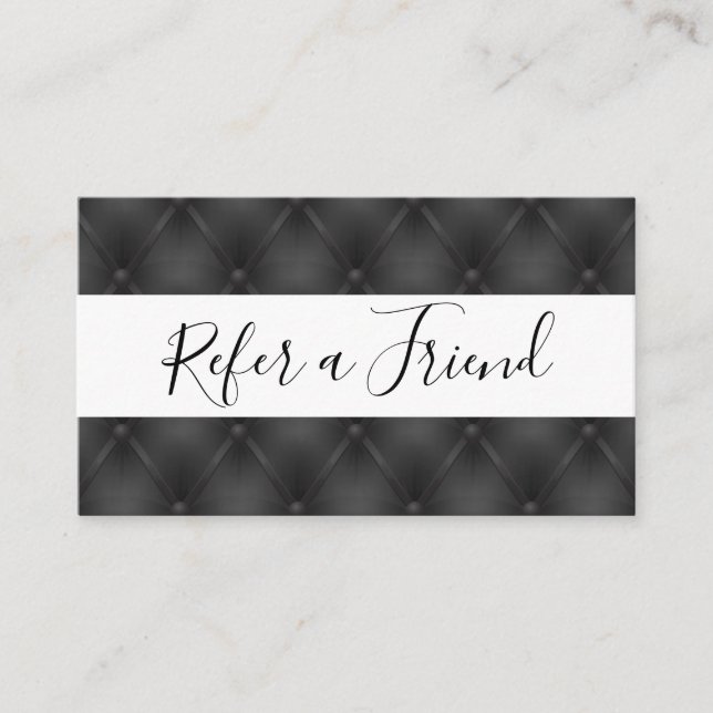 Referral Black Upholstery Background (Front)