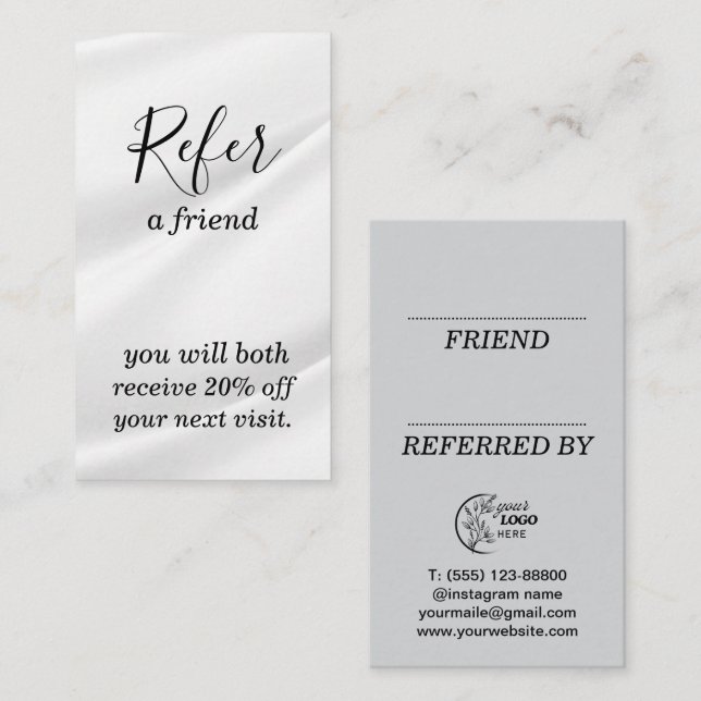 Referral Card (Front/Back)