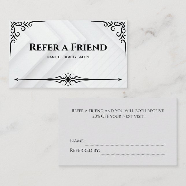 Referral Card (Front/Back)
