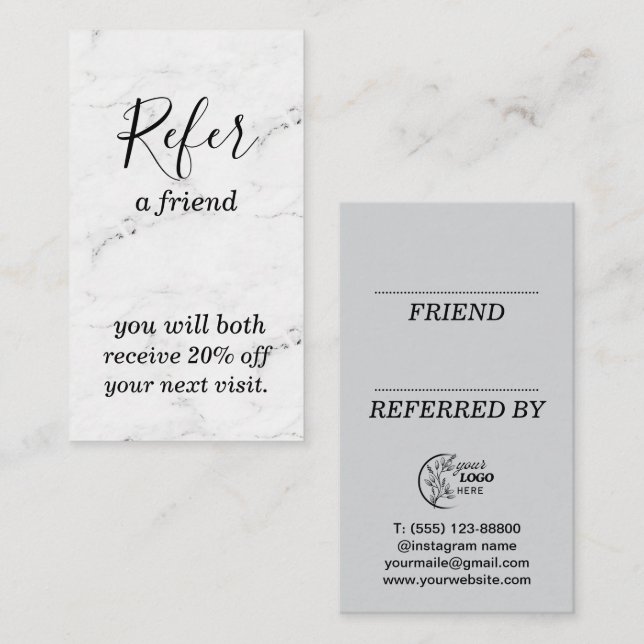 Referral Card (Front/Back)