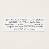 Referral Card (Back)