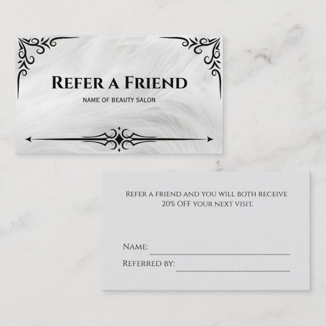 Referral Card (Front/Back)