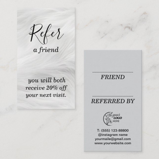 Referral Card (Front/Back)