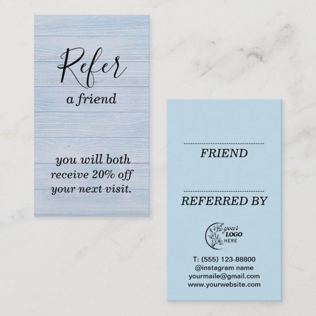 Referral Card (Front/Back)