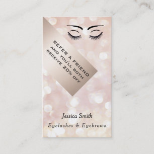 Referral card chic bokeh eyelashes & eyebrows