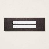 Referral Card | Gold Script Elegant Leather (Back)