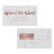 Referral card modern rose gold typography marble 2