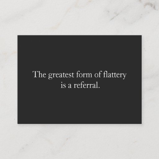 Customizable Referral Card Professional Entrepreneur Black Business Card Templates