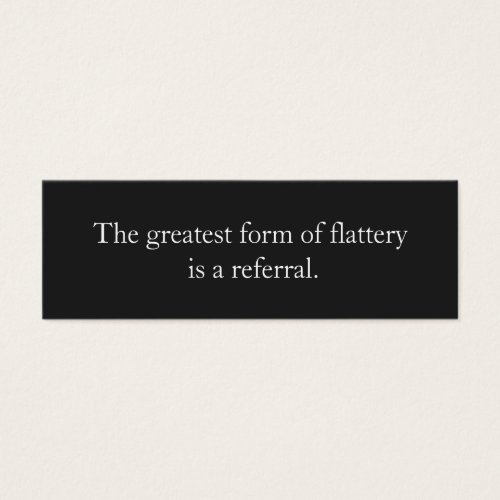 Referral Card Professional Entrepreneur Black Business Card Templates