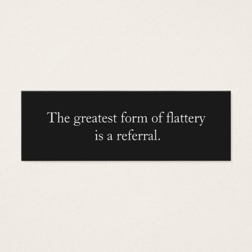 Customizable Referral Card Professional Entrepreneur Black Business Card Templates