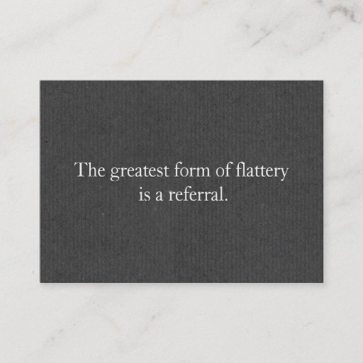 Customizable Referral Card Professional Entrepreneur Gray Business Cards