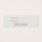 Referral Card | Rose Gold Script Beauty Salon (Back)