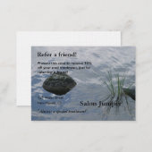 Referral Card with water and stones (Front/Back)