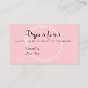 Referral Discount Card 3.5" x 2.0" Business Card