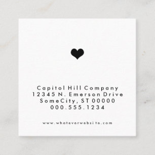 referral heart square card