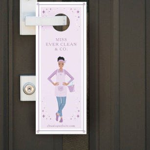 Spring Property Clean Up - Door Hanger Template Design