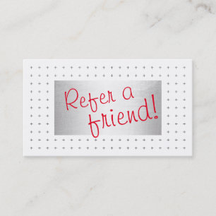 Referral Modern Red Script Beauty & Salon