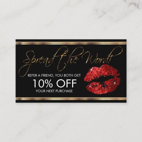 Referral _ Red Glitter Lipstick Business