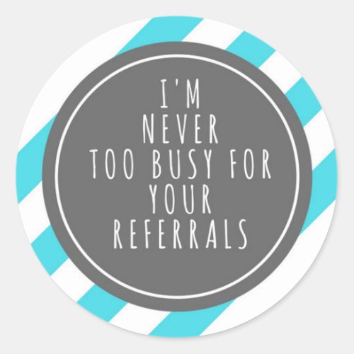 Referral sticker