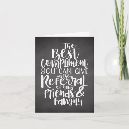 Referral Thank You Card, Chiropractic Greeting Card