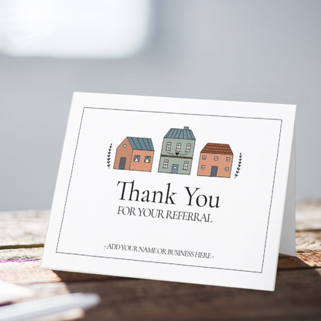 Referral Thank You Real Estate Card (Creator Uploaded)
