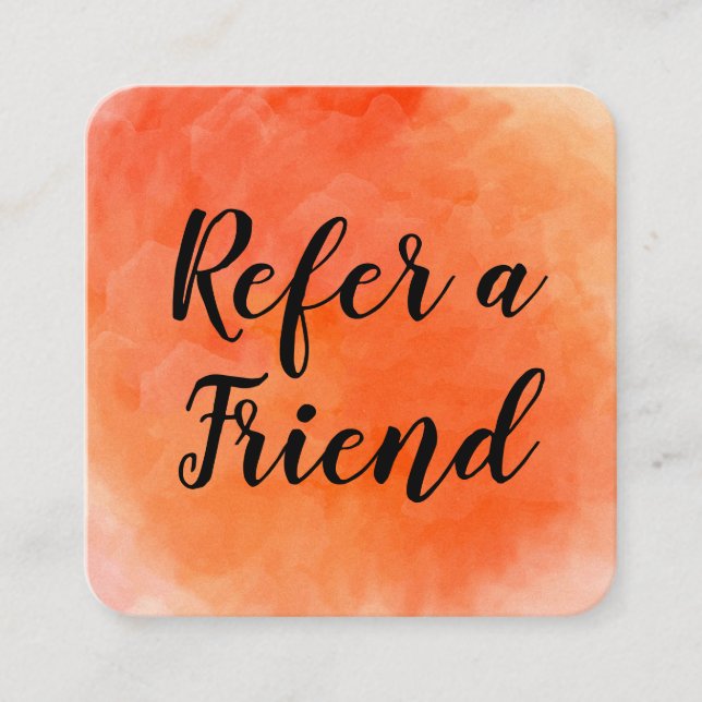 Referral / Watercolor Card (Front)