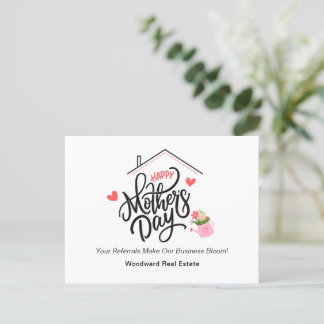 Referrals Make Our Business Bloom! | Mother's Day  Postcard