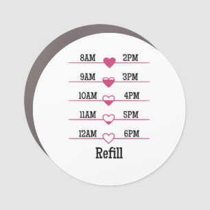 Refill Chart Car Magnet