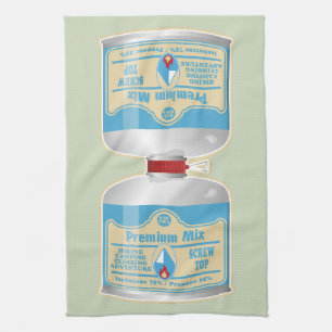 Refilling gas canisters for camp stoves kitchen towel