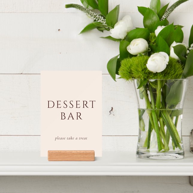 Refined Beige Script Dessert Bar Holder (Insitu 4)