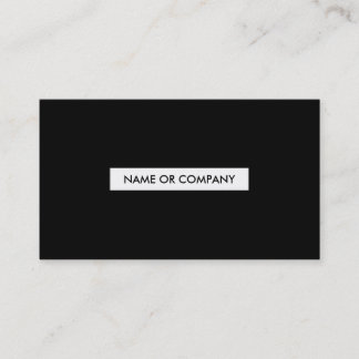 refined black and white business card