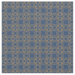 Refined Blue and Gold Designer Fabric