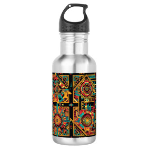 Refined Blue "Aztec Dream" Stainless Steel Water B Bottle