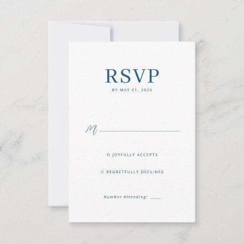 Refined Blue Calligraphy Template