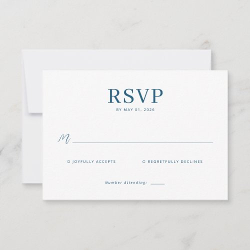 Refined Blue Calligraphy Template