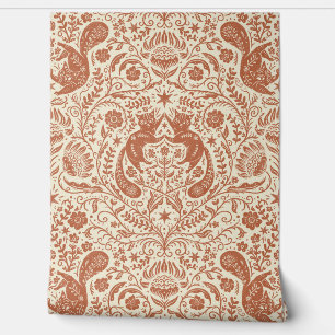 Refined Bohemian Cats - Topaz Light Wallpaper