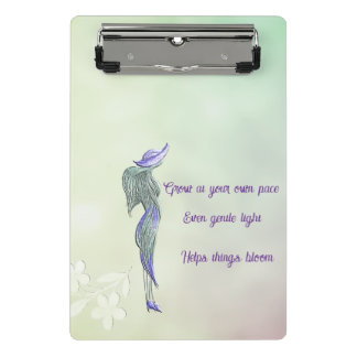 Refined calm spiral notebook  mini clipboard