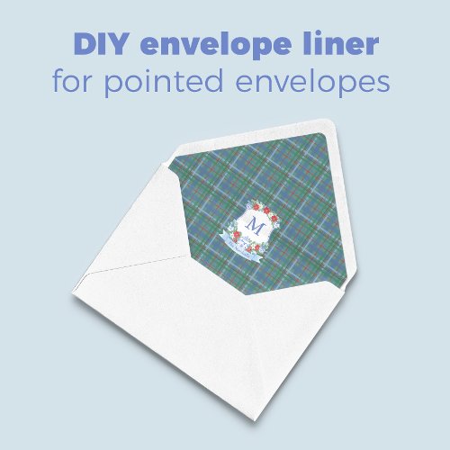 Refined Christmas Crest Tartan A7 Envelope Liner Notepad