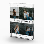 Refined Collage Editable Color Graduation Keepsake Acrylic Award<br><div class="desc">Great keepsake to remember this special milestone in life. Matching items can be found on our website: www.berryberrysweet.com or upon request.</div>