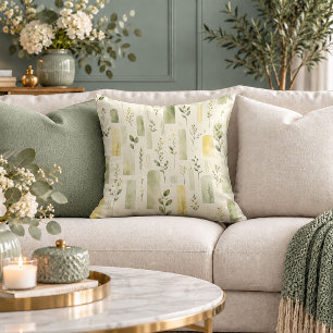 Refined Cottagecore Floral Decorative Throw Pillow