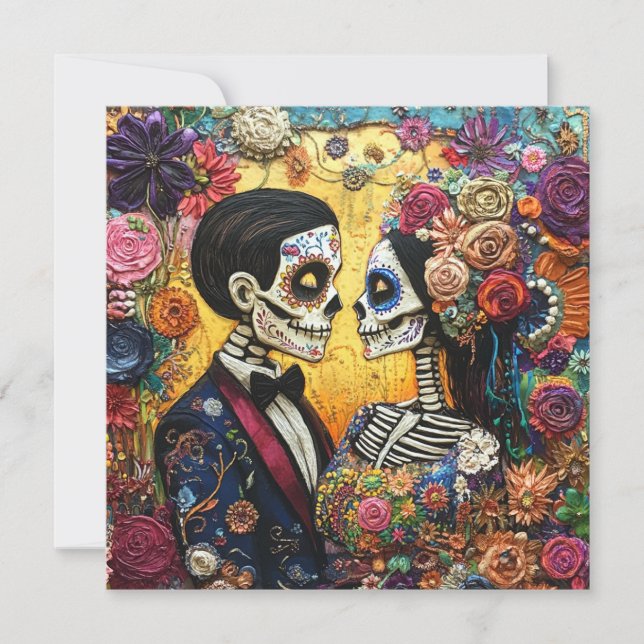 Refined Day of the Dead  Invitation (Front)