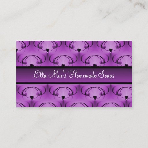 Customizable Refined Elegance Business Card, Lovely Lavender